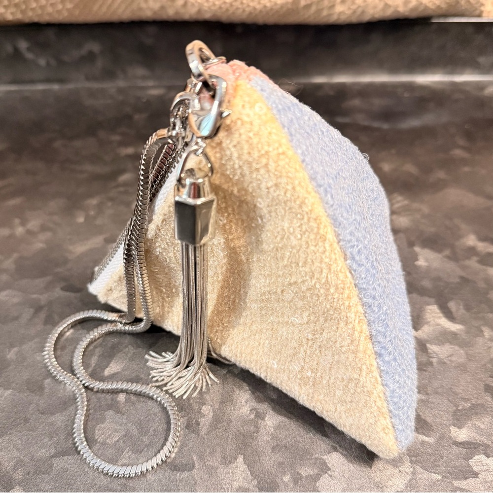 Charles & Keith Sequin Color Block Tassel Pyramid… - image 1